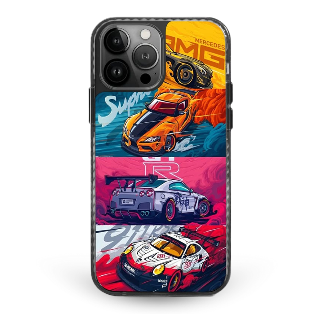 Racing Cars Flames