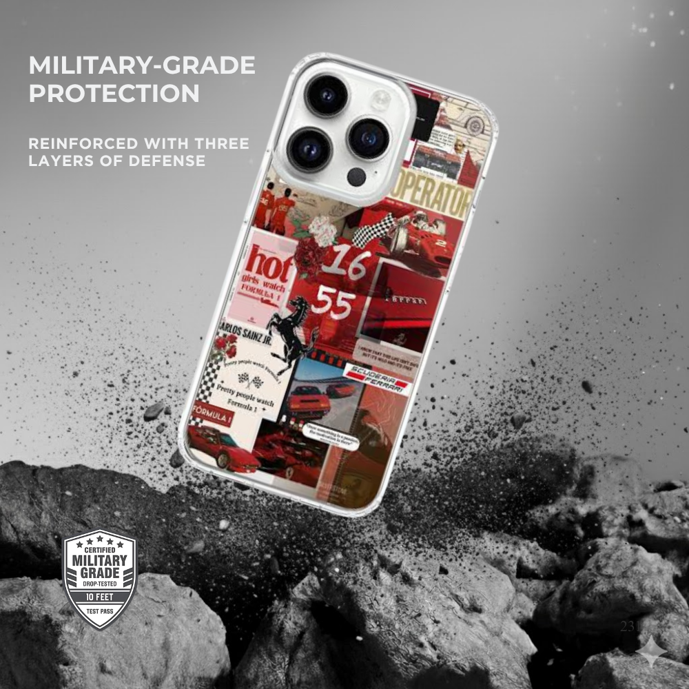 Red Sticker Collage