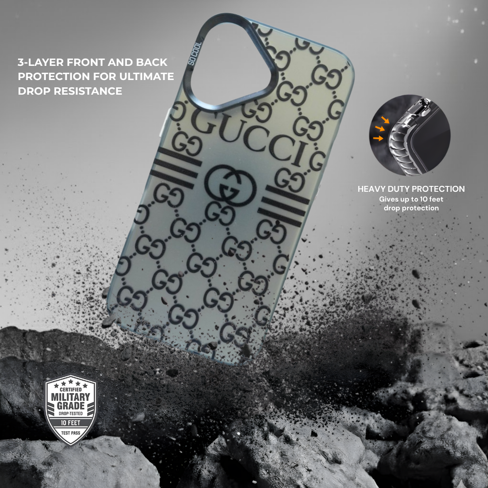 Gucci Monogram Pattern Case