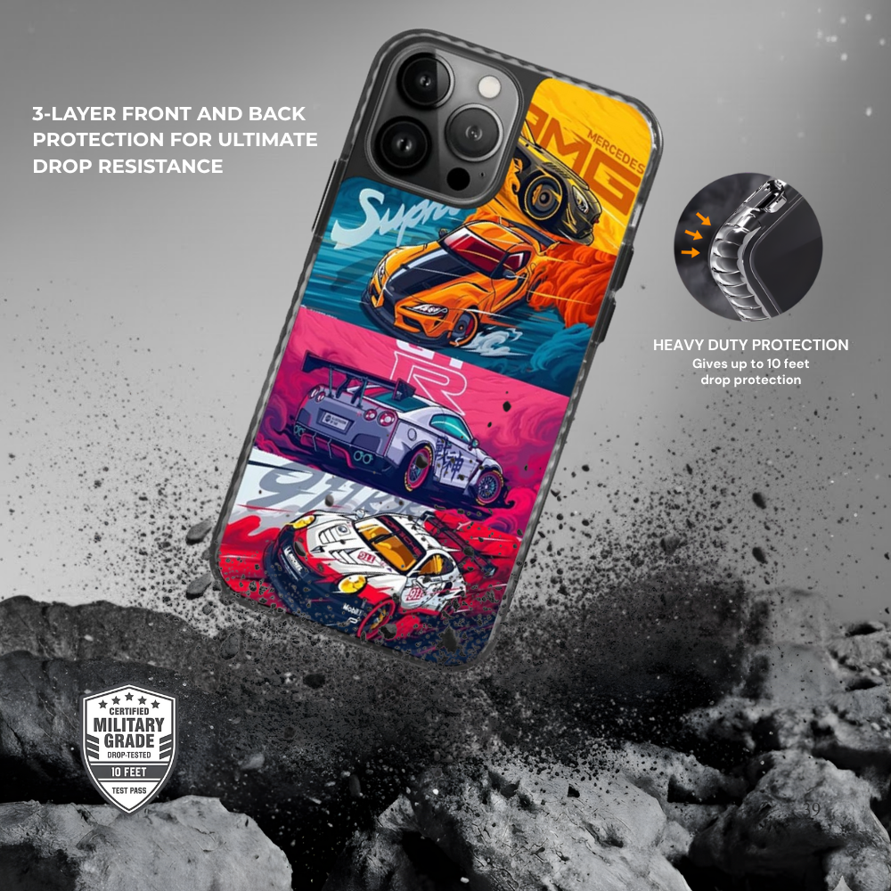 Racing Cars Flames